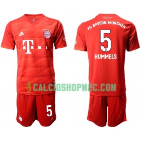 Bayern Monaco HUMMELS 5 Bambino Maglia Prima 2019/2020 Manica Corta (+ Pantaloncini)